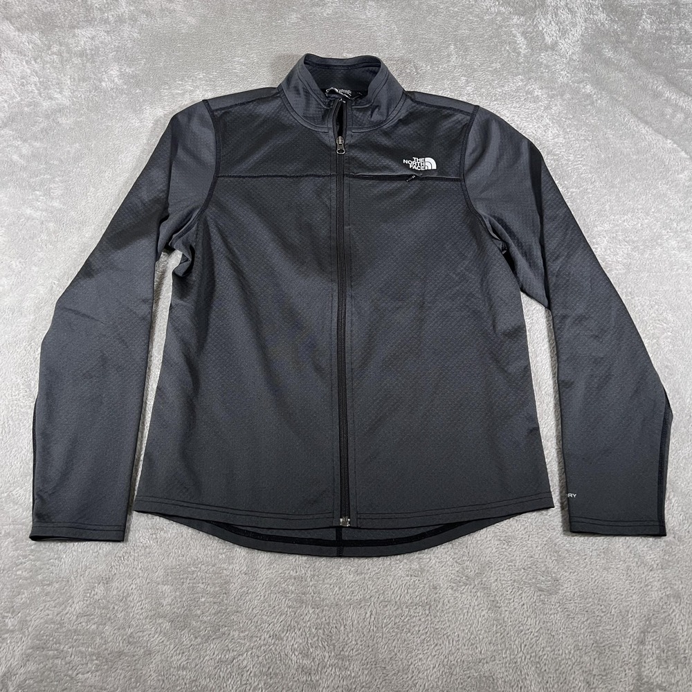 The North‎ Face FlashDry Jacket Mens Small Black Full Zip Running Lightweight